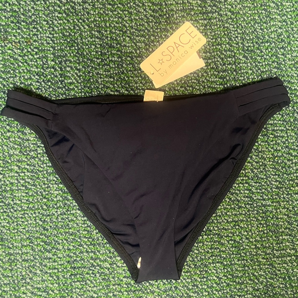 NEW L Space Rose Bottom Full Cut Navy Bikini Bottom